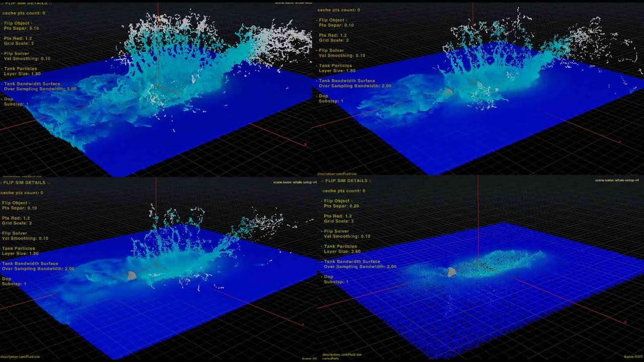 [Houdini] Whale Breaching | Work In Progress | Coach by Igor Zanic at Rebelway 