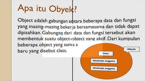Pemograman Berorientasi Objek (Pengenalan Java Part 1)