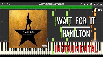 Wait For It (Instrumental) - Hamilton (Synthesia Piano Backing) *SHEET MUSIC*