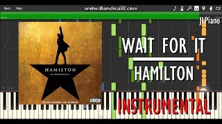 Wait For It (Instrumental) - Hamilton (Synthesia Piano Backing) *SHEET MUSIC*