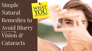 Health Tips: How to Prevent Cataracts with Natural Remedies | ThatMochiStuff.com