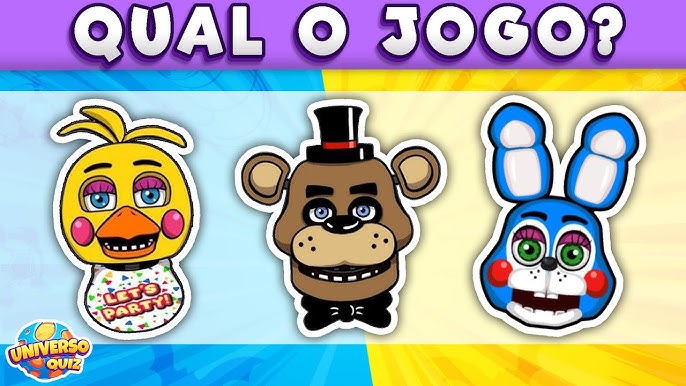 Quiz fácio, adivinhe o nome dos animatronics