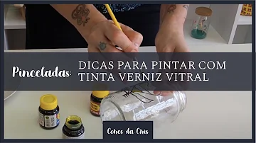 Como usar a tinta vitral?