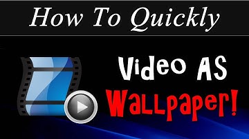 How To Quickly: Set Videos As Your Desktop Background - FOR FREE!