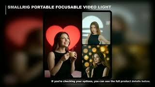 SmallRig RF 20C Portable Focusable LED Video Light 20W Mini Spotlight for SP Air Projection Lens RA-
