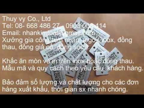 In tem nhôm xước, In nhãn mác kim loại