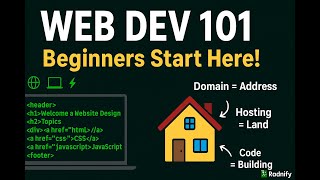 Web Development 101 (Part 1) – Domains, Hosting & Website Basics | Radnify Tutorial