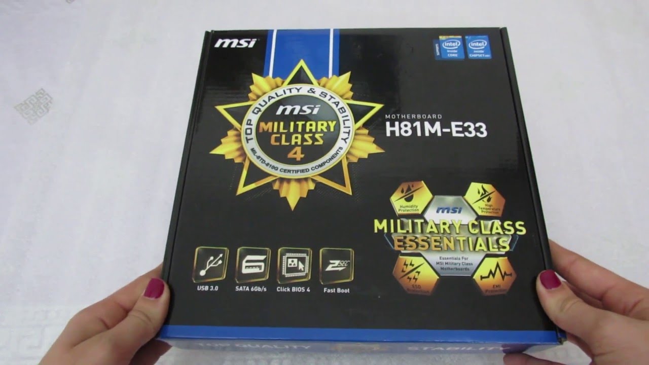 MSI H81ME33 Motherboard CPU i3 i5 i7 LGA1150 Intel H81 DDR3 SATA3 USB3