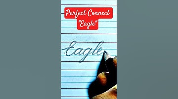 How to write "Eagle" in cursive writing . #eagle #handwriting #shortvideos