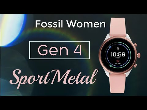 Fossil Women's Gen 4 Sport Metal and Silicone Touchscreen Smartwatch