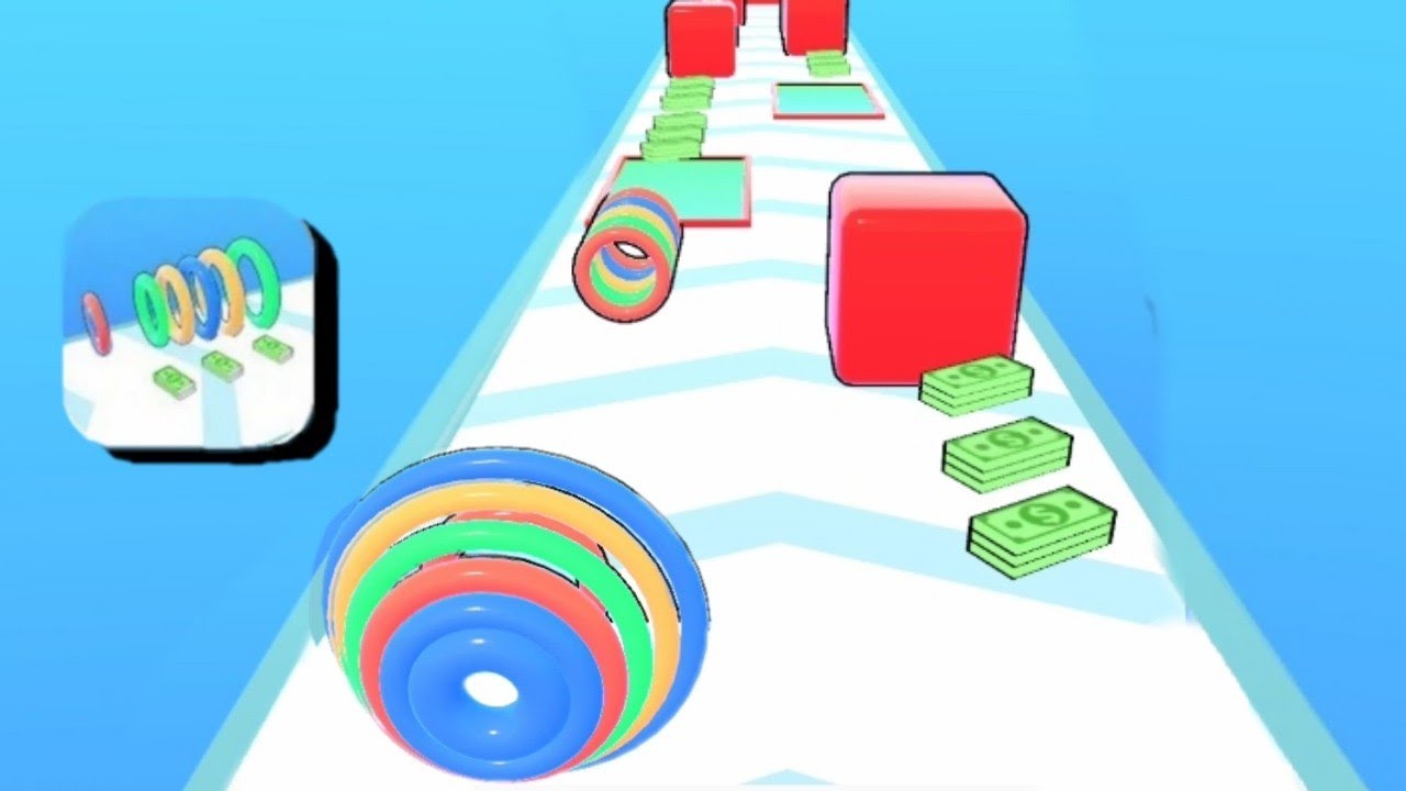 Hoop Stack Run 3D - All Levels Gameplay (iOS & Android) Part 8 - YouTube