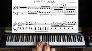 Bach/Marcello - Adagio from Concerto in D Minor, BWV 974 | Piano Tutorial Resimi