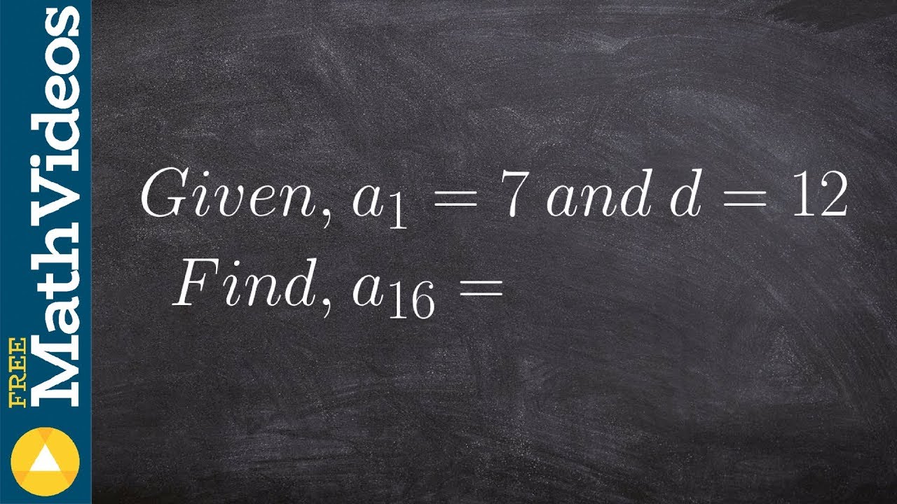 Given the first term and the difference determine the rule for a ...