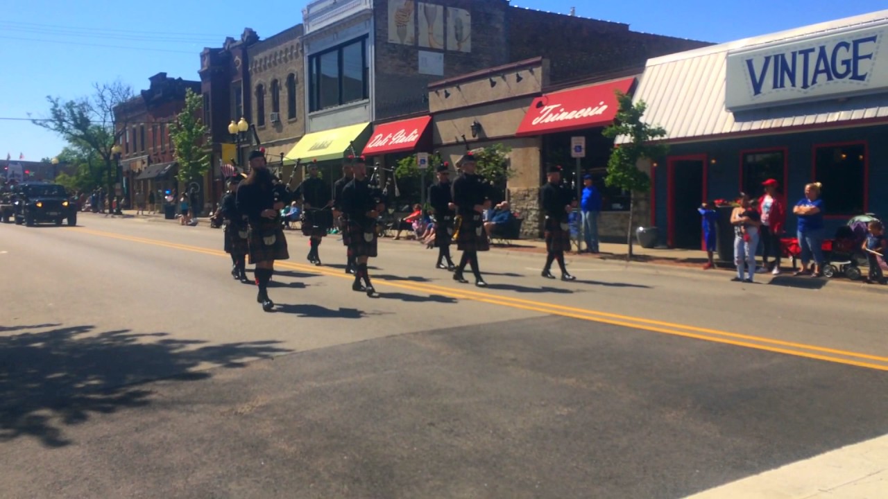 Rockford Memorial day 2017, City of Rockford Pipe Band Bagpipes YouTube