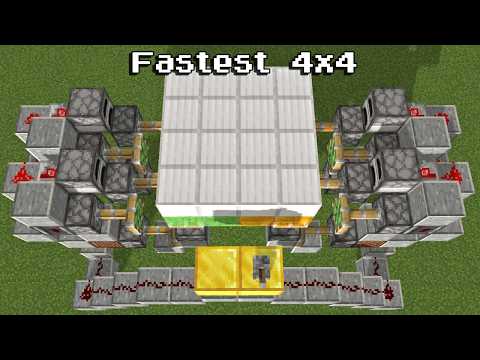 How To Build The Fastest And Cheapest 4x4 Trapdoor In Minecraft
