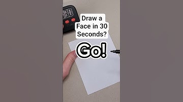 Drawing a Face, But I Only Have 30 Seconds 😯 #artchallenge #art #shorts #fyp #artist