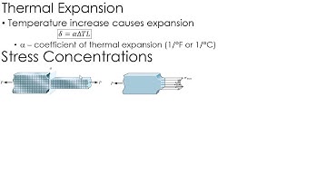 Mechanics of Materials Lecture: Thermal Expansion and Stress Concentrations