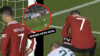 CRISTIANO RONALDO MISSED TWO OPEN GOAL FOR MANCHESTER UNITED