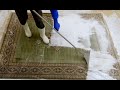 Pranie przepięknego wełnianego dywanu, niesamowity efekt po czyszczeniu