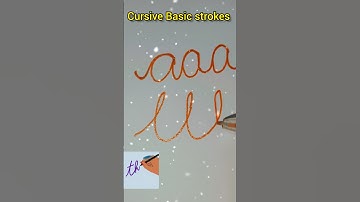 Cursive basic strokes💥#alphabet #cursive#viral #shorts