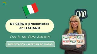 De CERO a presentarte en ITALIANO | Clase GRATIS en vivo 🇮🇹 (Presentación y Apertura de plazas)