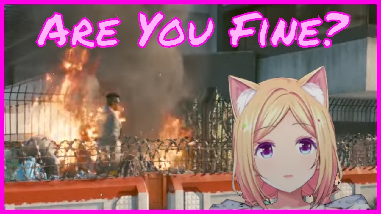 Akirose's Headshot are so on Fire random NPC's start burning [Hololive]