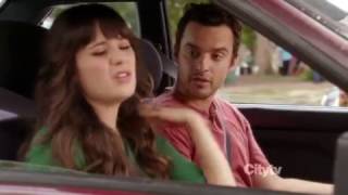 New Girl: Nick & Jess 1x05 #6 (Nick buys roses for Jess)