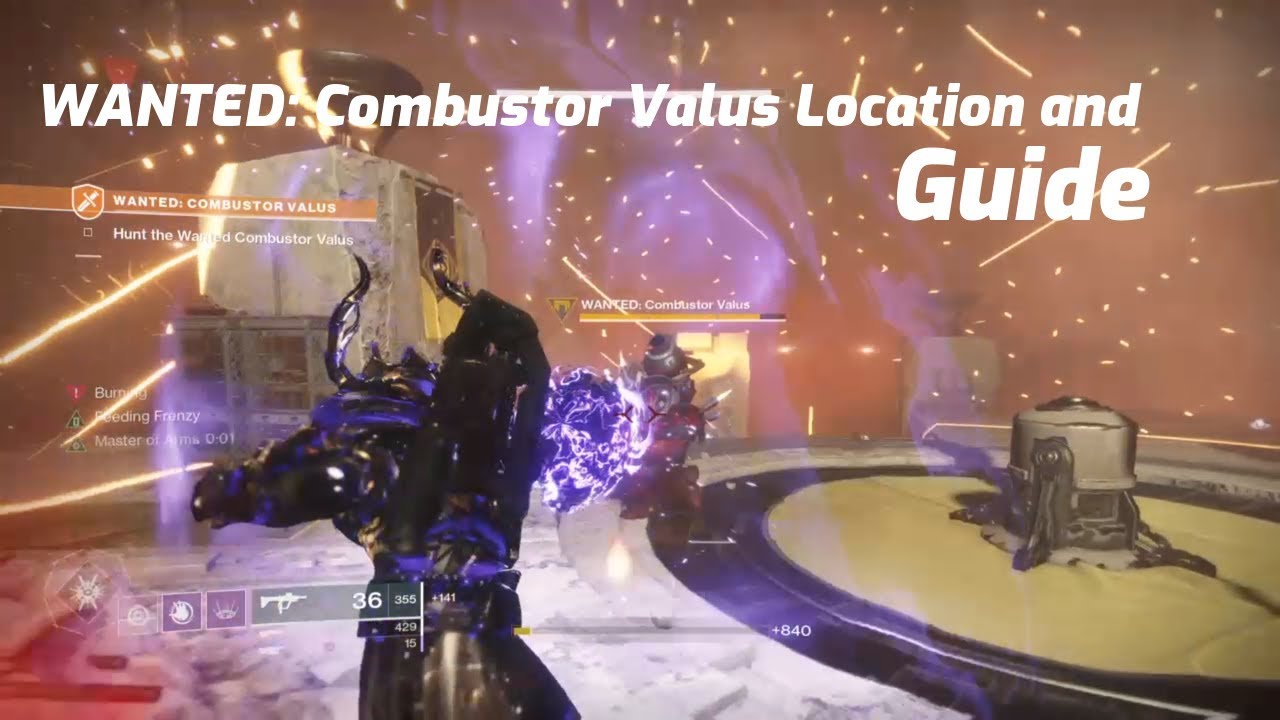 Destiny 2 - WANTED: Combustor Valus Location & Solo Guide/Walkthrough