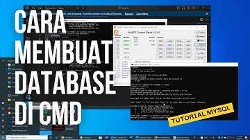 Membuat Database MySQL dari CMD dengan CEPAT