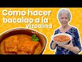 ¡Un delicioso bacalao a la vizcaína!