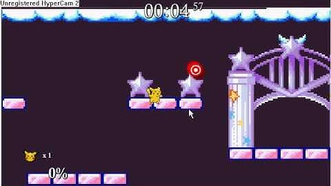 Glitch through lvls in Super Smash Flash.