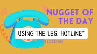 WA Legislature 101: The Legislative Hotline