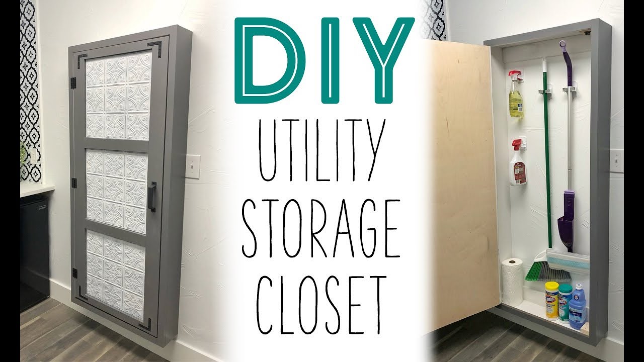 Diy Utility Storage Closet Youtube