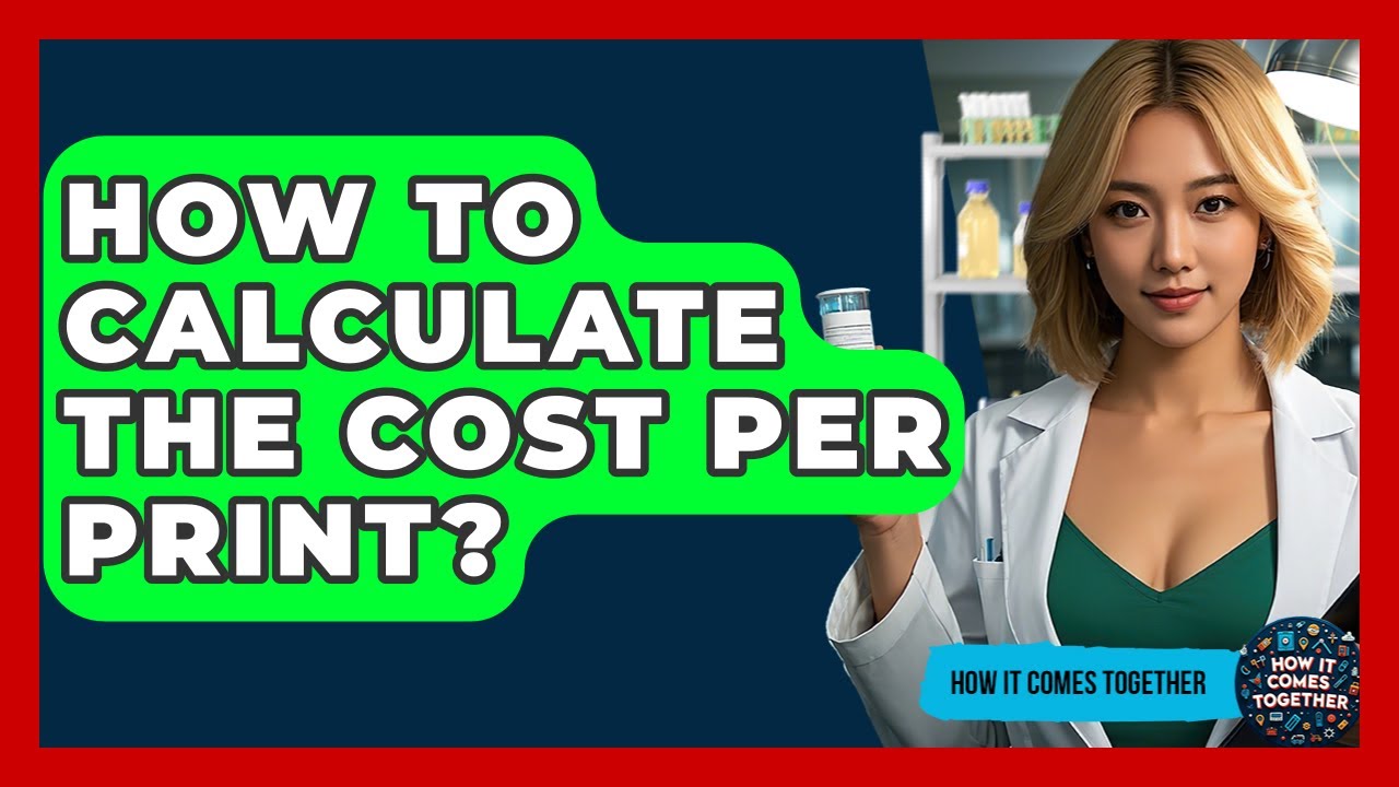 How To Calculate The Cost Per Print? - How It Comes Together