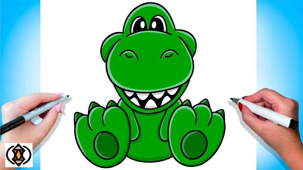 Rex How How To Draw Rex From Toy Story Step By Step
