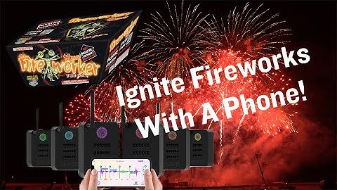 Revolutionary New Way to Shoot Fireworks with your Phone - Ignite Firing System!