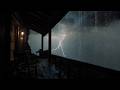 Misty Forest Rain Sound At Cozy Cabin With Thunder For Deep Sleep And Relaxation