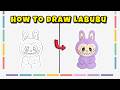 How to Draw Labubu – Cute Character Drawing with Markers