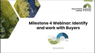 Investment Readiness Toolkit: Milestone 4 – Identify and Work with Buyers