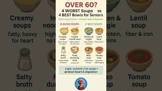 4 Worst Soups vs 4 Best for Seniors | Healthy Aging Foods #healthyeating #healthyfood #over60 Net Worth