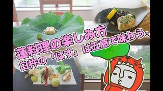 蓮料理の楽しみ方。大分県臼杵市の「はす」は五感で味わう。