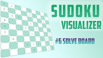 Self solving sudoku board with visualizer | 6 - Solve sudoku board and conclusion