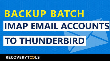 How to Backup Batch IMAP email accounts to Thunderbird profile | Migrate IMAP account to Thunderbird