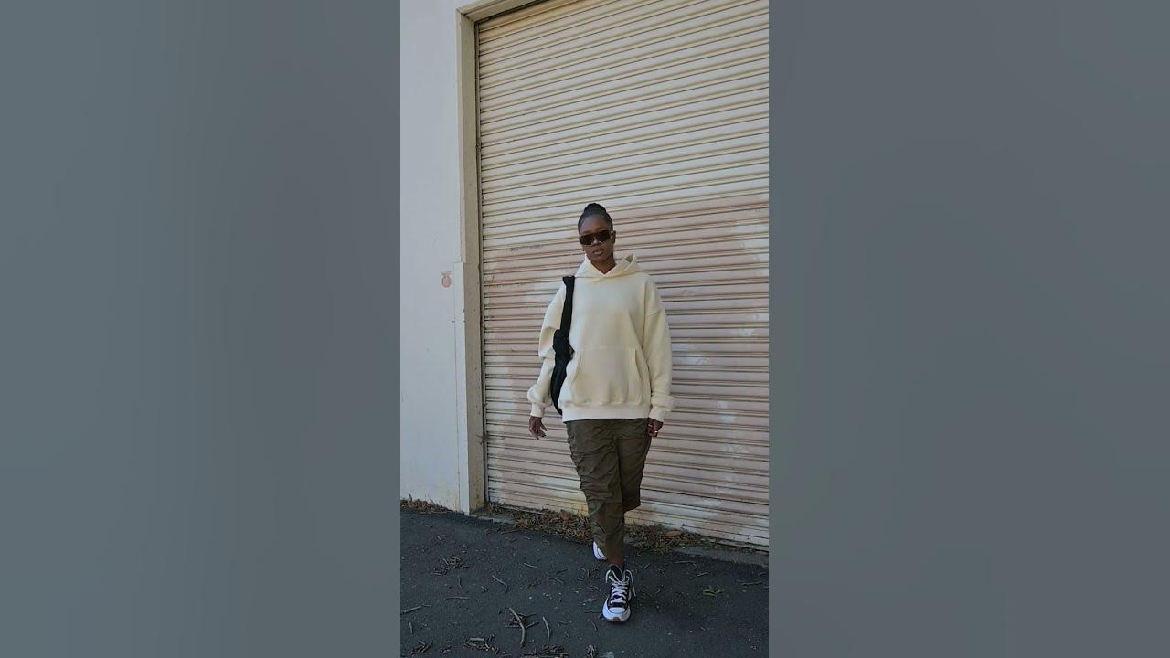 Oversized Hoodie with a parachute Skirt 🥵 #shorts #fashion #ootd