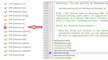 PHP & MYSQL - How to fix GD Library extension not available in xampp