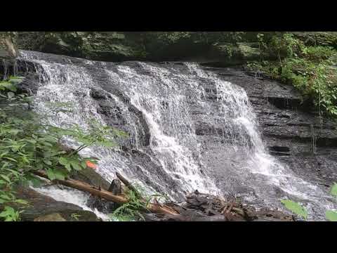 One of the Lower Falls at Rainbow Falls in Jones Gap State Park, South Carolina