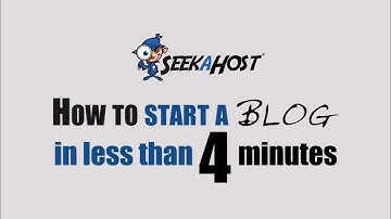 How To Start A Blog In Less Than 4 Minutes