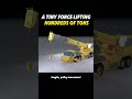 A Tiny Force Lifting Hundreds Of Tons#automobile #train #facts