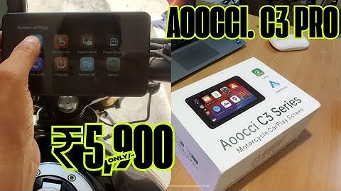 Most Affordable and Best Motorcycle CarPlay Screen with TPMS 🤩 ! AOOCCI C3 Pro