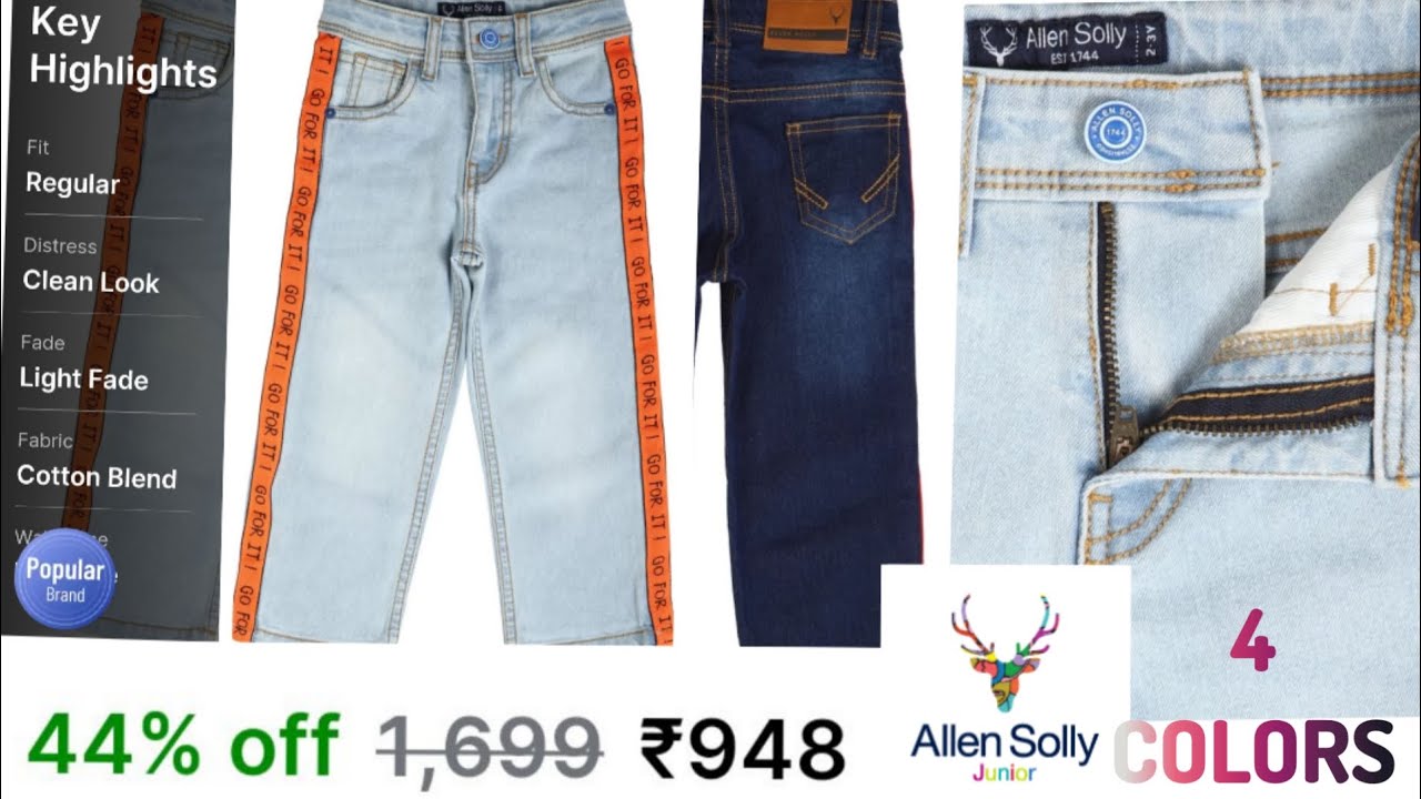 Allen Solly Jogger Fit Women Blue Jeans - Buy Allen Solly Jogger Fit Women  Blue Jeans Online at Best Prices in India | Flipkart.com